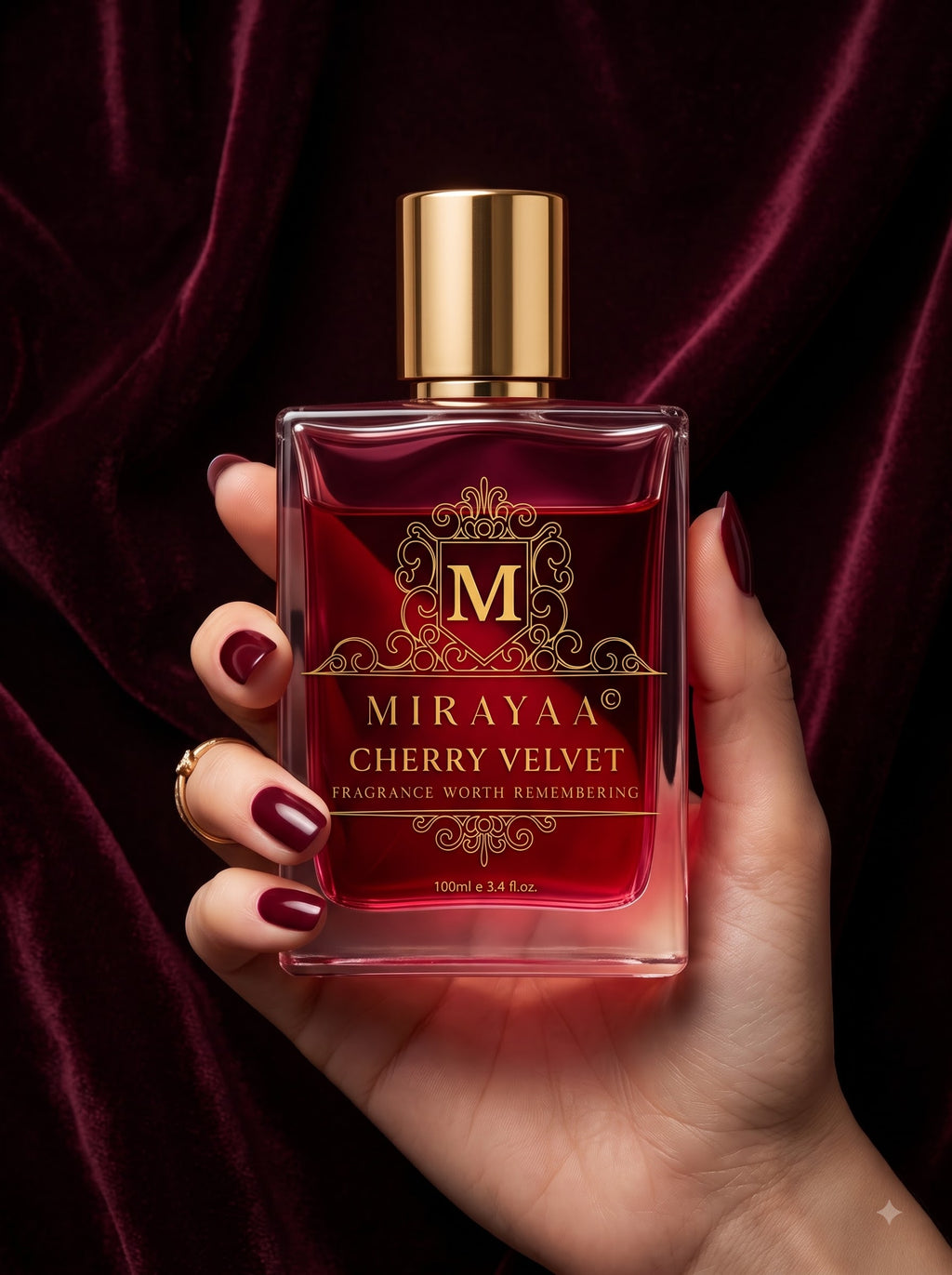 Mirayaa Cherry Velvet